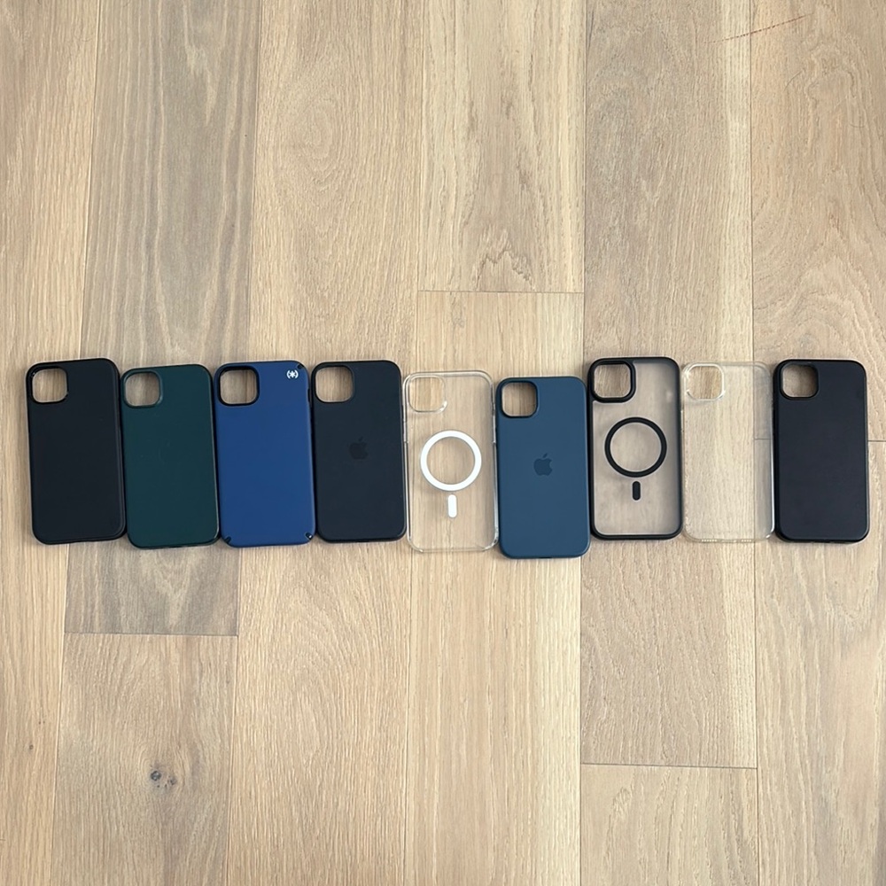 Apple iPhone Case Collection Black and Green Silicone Protection